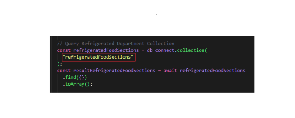 screen of my vscode showing the typo on my refrigerated food sections call