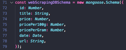 Image of my database schema